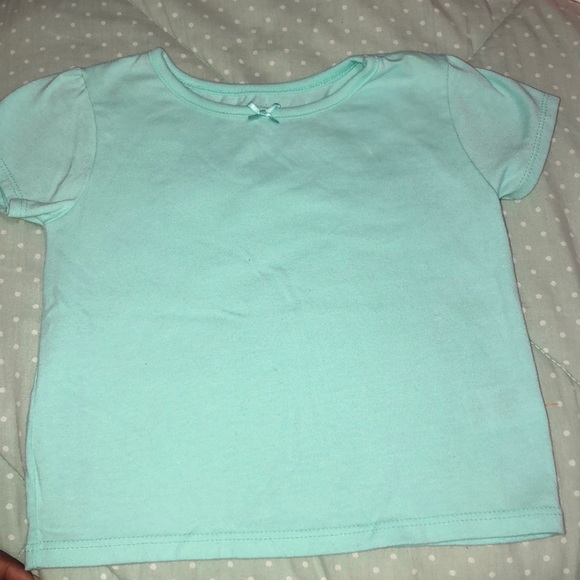 plain teal shirt